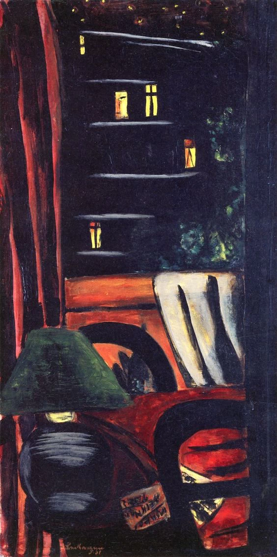 Veduta di notte su rue des Marronniers, 1931 - Pinakothek der Moderne, München